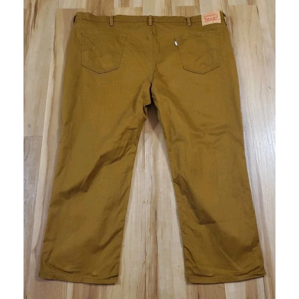 Levi's 541 Athletic Taper Pants Men's 50x27 Caraway Gold Twill White Tab READ